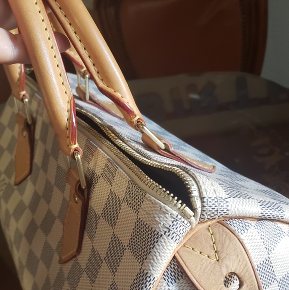 SOLD!! Louise Vuitton Speedy 30 Azur - Picture 7 of 8